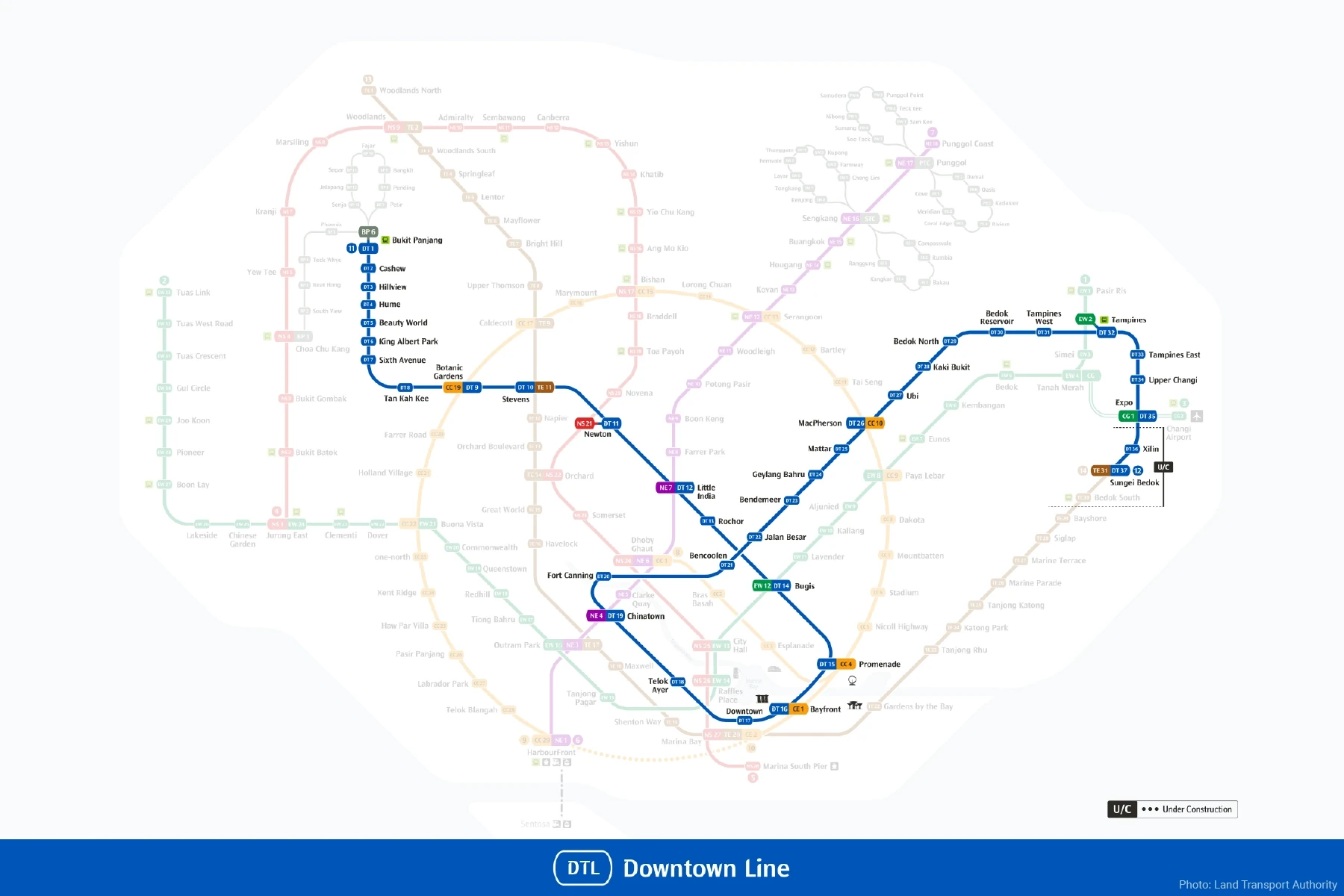 Downtown Line (Photo: Land Transport Authority)